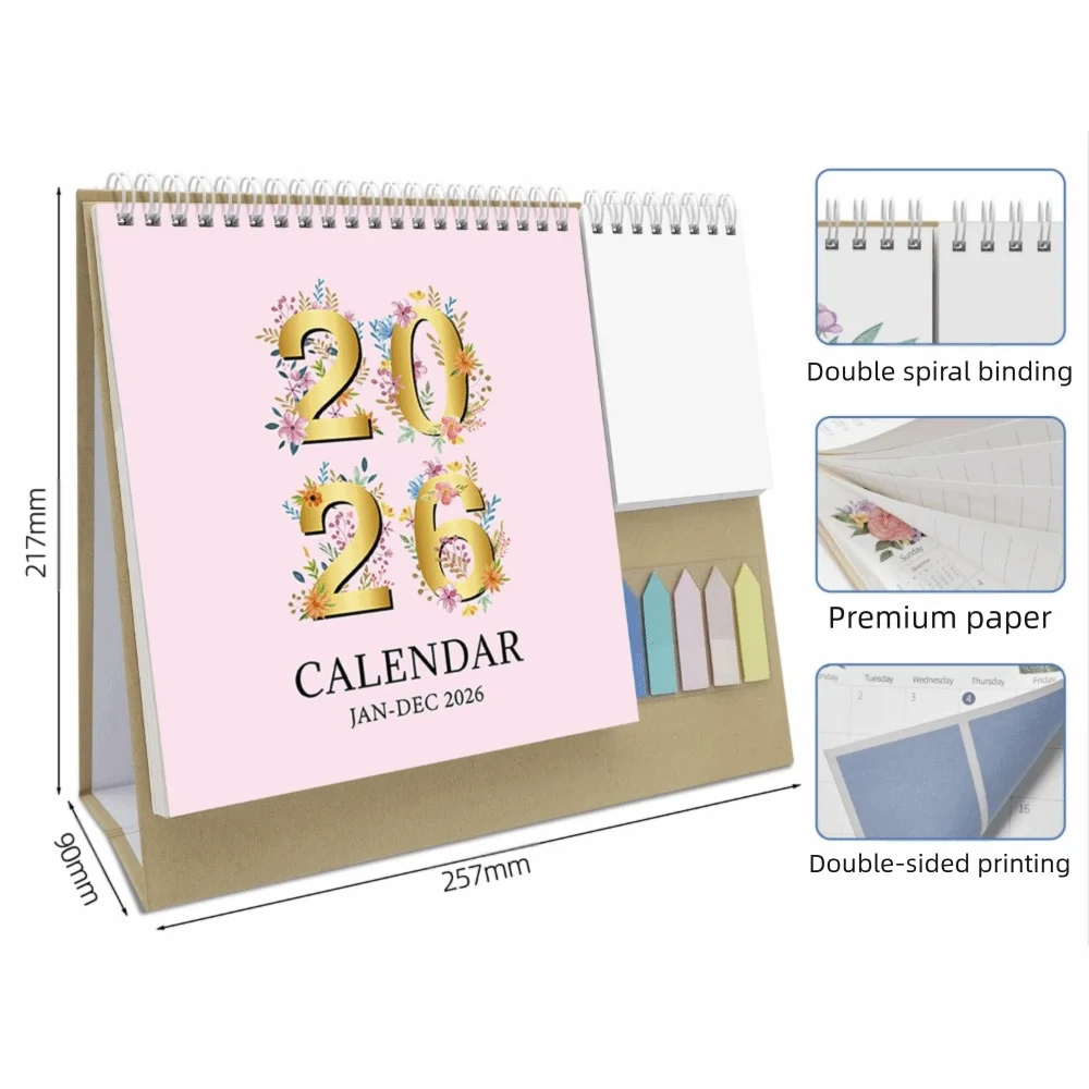 Decorative Desk Calendar Stable Support Triangular Support Custom Planner Exquisite Patterns Binding Calendar Paper Calendar
Decorative Desk Calendar Stable Support Triangular Support Custom Planner Exquisite Patterns Binding Calendar Paper Calendar