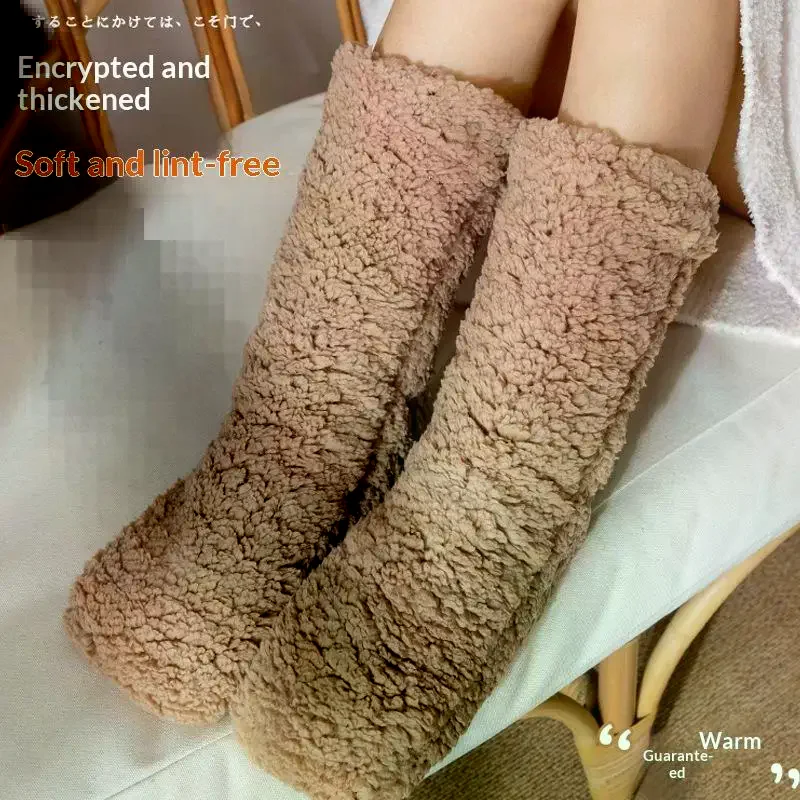 【W】утепленные зимние женские термокашемировые носки, носки-тапочки, однотонные носки для сна, противоскользящие напольные леггинсы, тапочки
【W】утепленные зимние женские термокашемировые носки, носки-тапочки, однотонные носки для сна, противоскользящие напольные леггинсы, тапочки