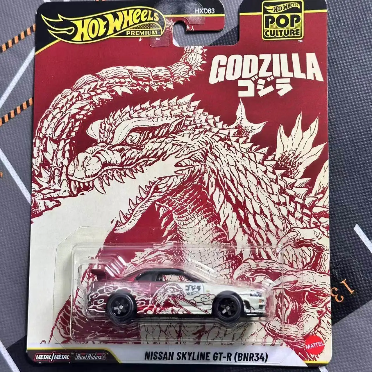 Hotwheels Premium Diecast Model Car Nissan Skyline Gtr Bnr34 Godzilla Pop Culture Real Riders Collectible HXD63 For Adult Hobby
Hotwheels Premium Diecast Model Car Nissan Skyline Gtr Bnr34 Godzilla Pop Culture Real Riders Collectible HXD63 For Adult Hobby