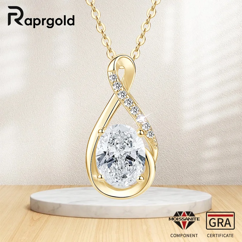 RAPRGOLD GRA сертифицированное 2 карата овальной огранки муассанит бесконечности кулон ожерелье цепи для женщин стерлингового серебра 925 пробы ювелирные изделия подарки
RAPRGOLD GRA сертифицированное 2 карата овальной огранки муассанит бесконечности кулон ожерелье цепи для женщин стерлингового серебра 925 пробы ювелирные изделия подарки