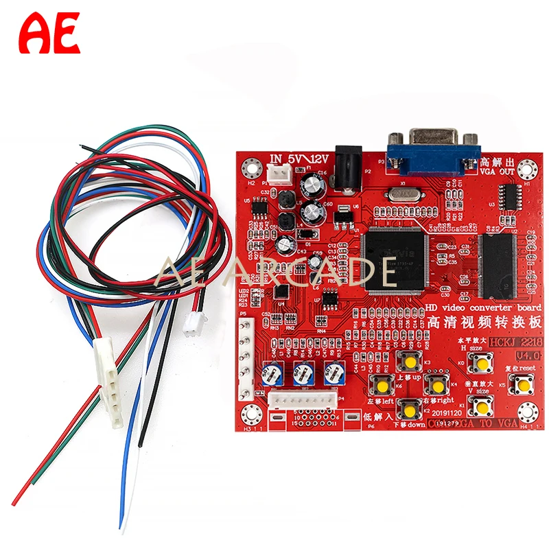 Professional RGBS VGA to CGA/CVBS/S-VIDEO Converter Retro Arcade Game Video Converter Board for CRT LCD PDP Monitor HD
Professional RGBS VGA to CGA/CVBS/S-VIDEO Converter Retro Arcade Game Video Converter Board for CRT LCD PDP Monitor HD