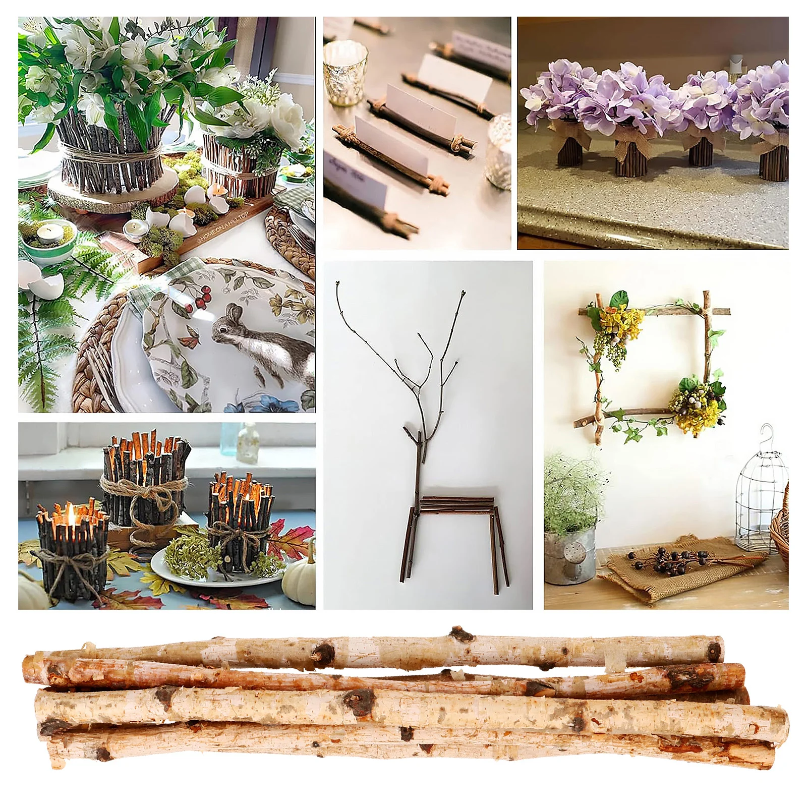6pcs Natural Wood Sticks Twigs Branches for Crafts DIY Supplies Flower Arrangement Decor Photo Prop Dry Branches Stick Projects
6pcs Natural Wood Sticks Twigs Branches for Crafts DIY Supplies Flower Arrangement Decor Photo Prop Dry Branches Stick Projects