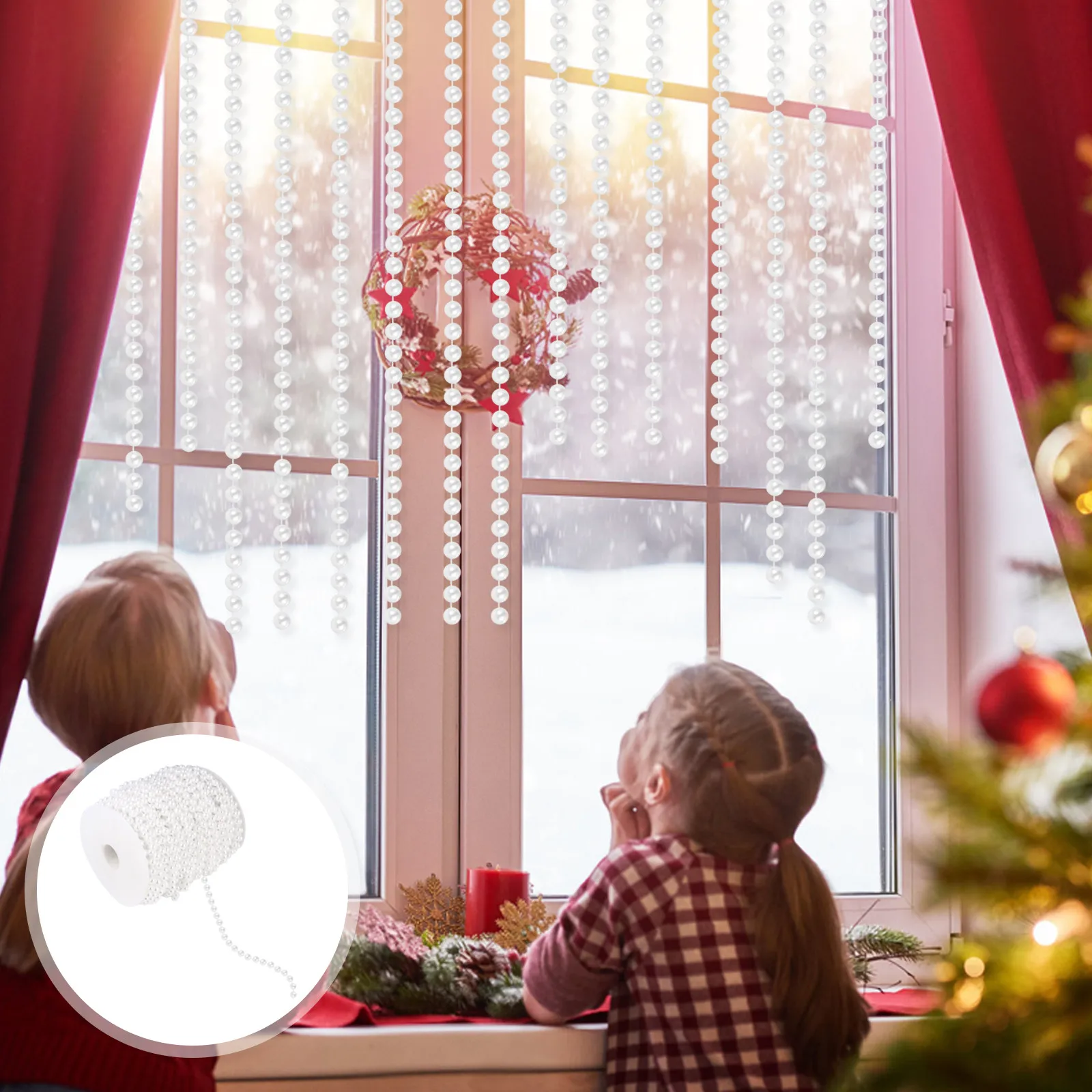 1 Roll Pearl Bead Chain Faux Pearl Beads Strand 6Mm Elegant Wedding Party Decoration DIY Crafts Garland Curtain Beads
1 Roll Pearl Bead Chain Faux Pearl Beads Strand 6Mm Elegant Wedding Party Decoration DIY Crafts Garland Curtain Beads