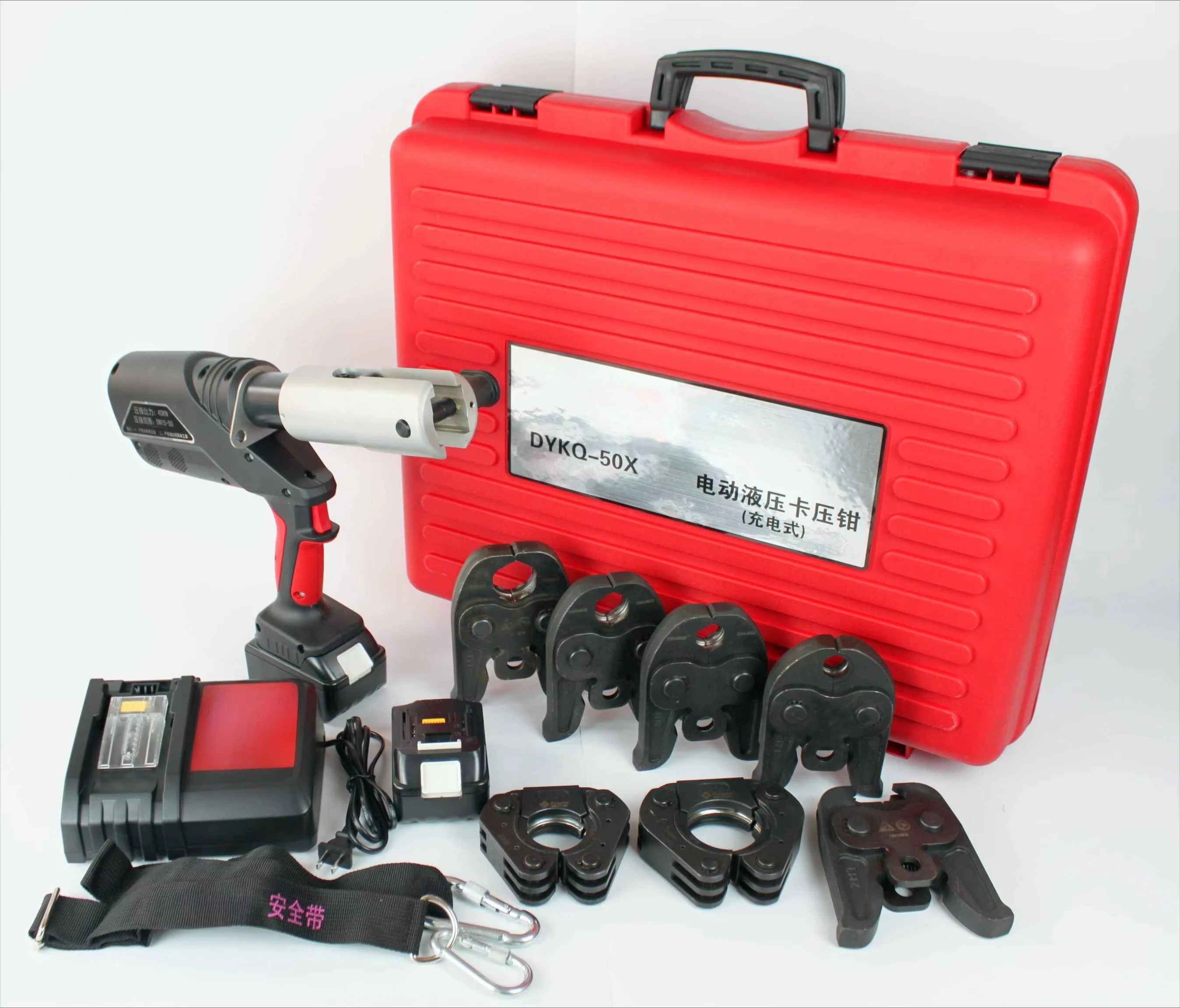 Battery Pipe Press Hydraulic Hose Crimping Tool Cordless Crimper Machine 1550
Battery Pipe Press Hydraulic Hose Crimping Tool Cordless Crimper Machine 1550