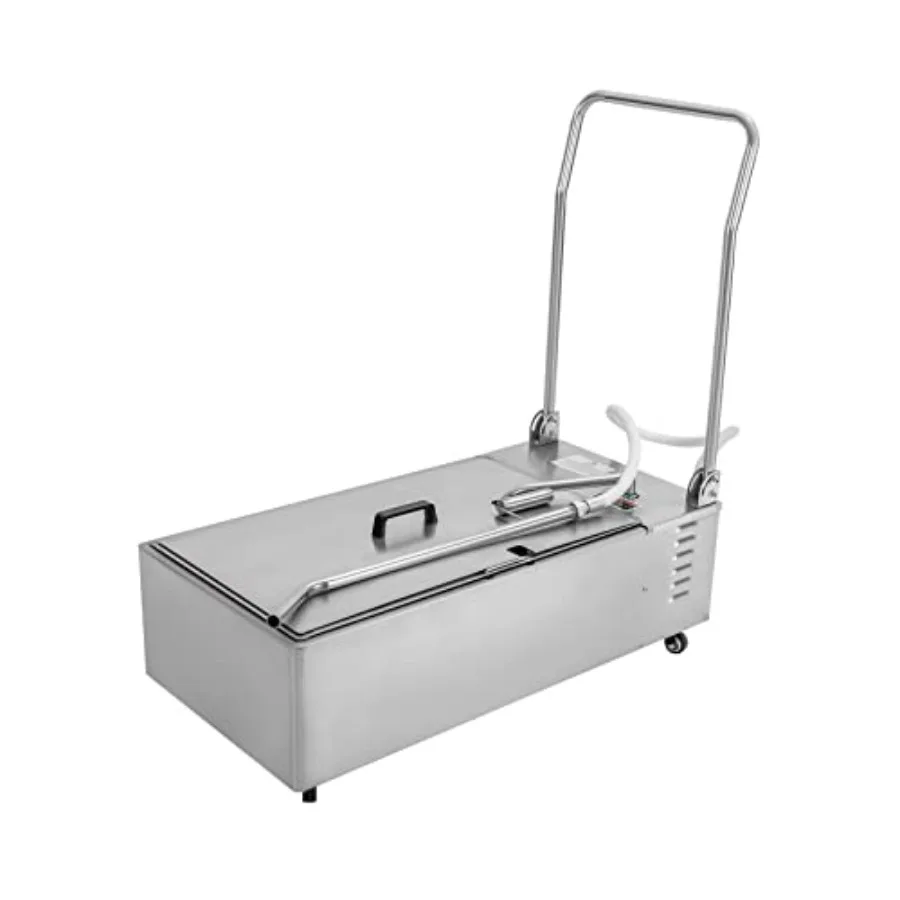 Mobile Fryer Filter 13L Oil Tank Large Ccity Oil Filtration Speed Stainless Steel Frying Oil Filtering System with 10/min Flow
Mobile Fryer Filter 13L Oil Tank Large Ccity Oil Filtration Speed Stainless Steel Frying Oil Filtering System with 10/min Flow