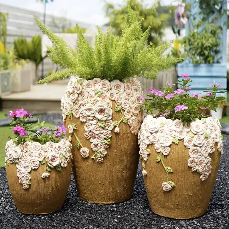 Versatile extra-large planter set for balcony, patio, and rooftop decor
Versatile extra-large planter set for balcony, patio, and rooftop decor