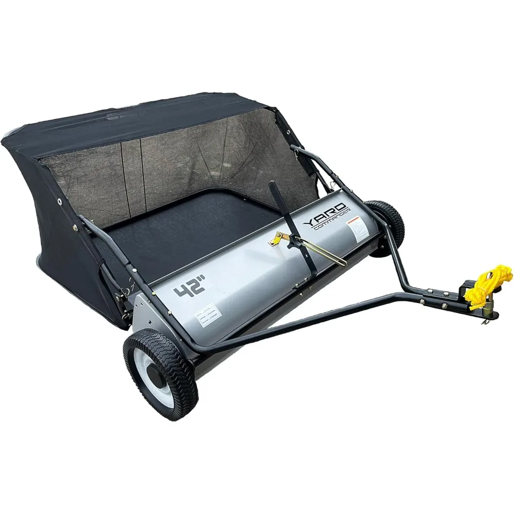 42-Inch Tow-Behind Lawn Sweeper, 10" Nylon Brushes, Universal Tractor/ATV Hitch, Never-Flat Wheels, Adjustable Height, 1-Year Wa
42-Inch Tow-Behind Lawn Sweeper, 10" Nylon Brushes, Universal Tractor/ATV Hitch, Never-Flat Wheels, Adjustable Height, 1-Year Wa