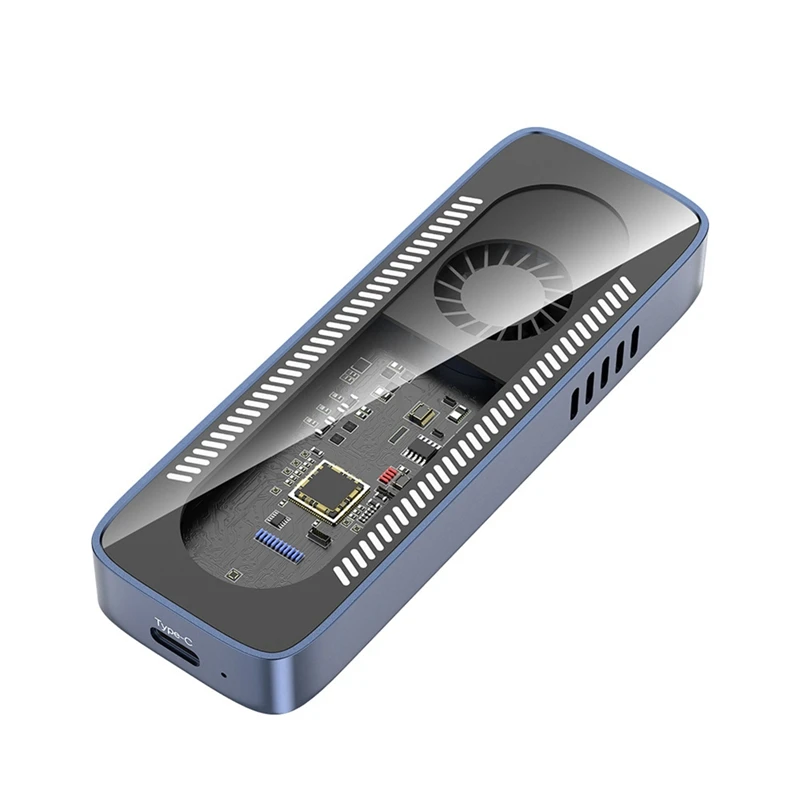 10Gbps M.2 NVME SSD Enclosure With Cooling Fan Type-C M2 Nvme SSD Case Box For 2280/60/42/30 Case SSD
10Gbps M.2 NVME SSD Enclosure With Cooling Fan Type-C M2 Nvme SSD Case Box For 2280/60/42/30 Case SSD
