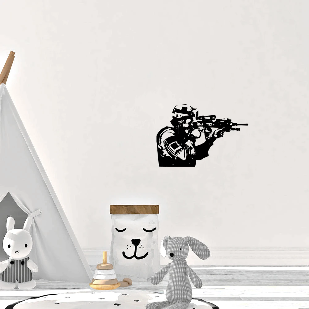 1 pc nice soldier shoot Wall Sticker Removable Wall Stickers Diy Wallpaper Home Decorations Kids Room Nature Decor Decals
1 pc nice soldier shoot Wall Sticker Removable Wall Stickers Diy Wallpaper Home Decorations Kids Room Nature Decor Decals