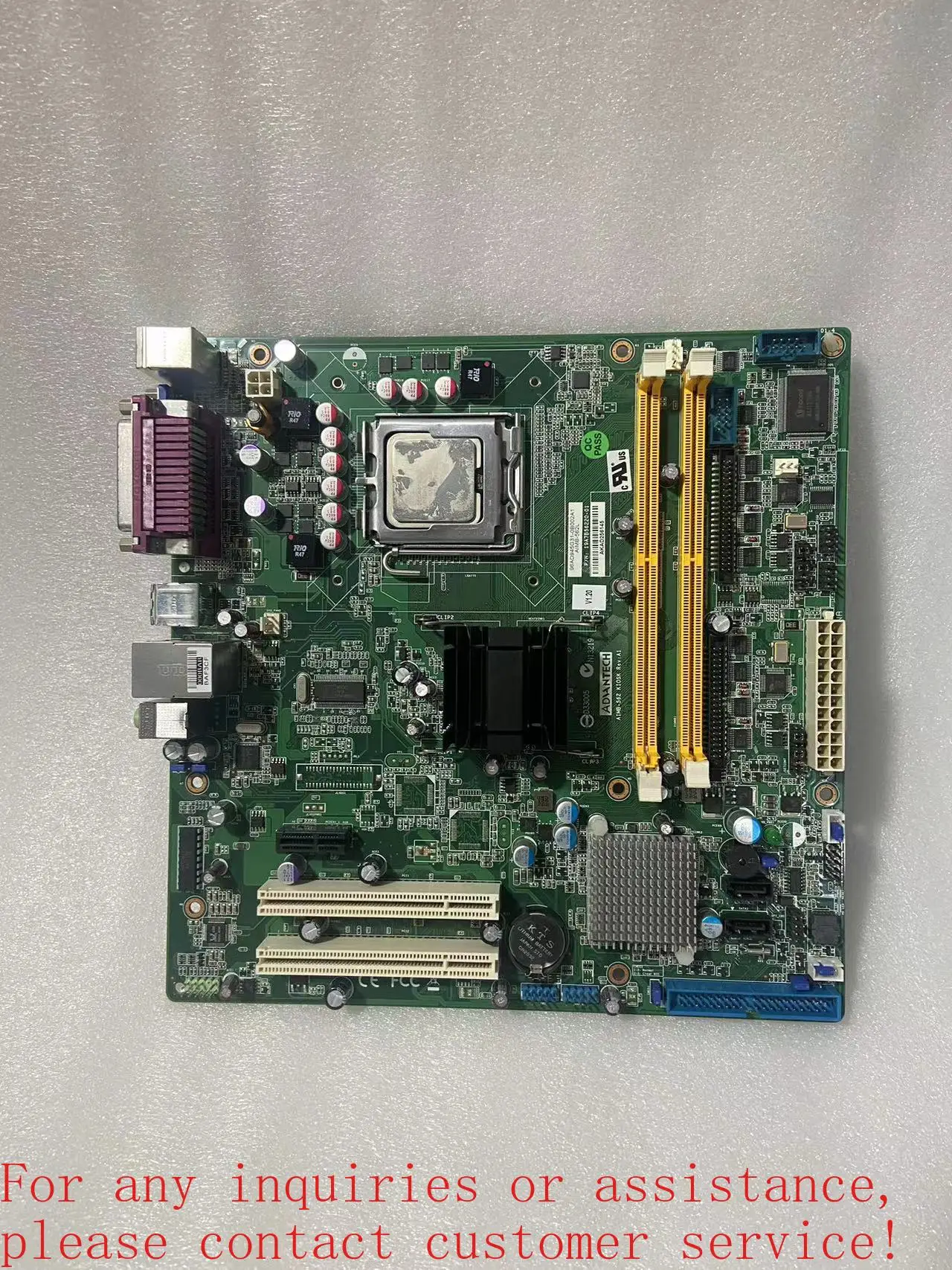 For Advantech AIMB-562 KIOSK REV: A1 IPC main board with baffle 100% inspection.
For Advantech AIMB-562 KIOSK REV: A1 IPC main board with baffle 100% inspection.