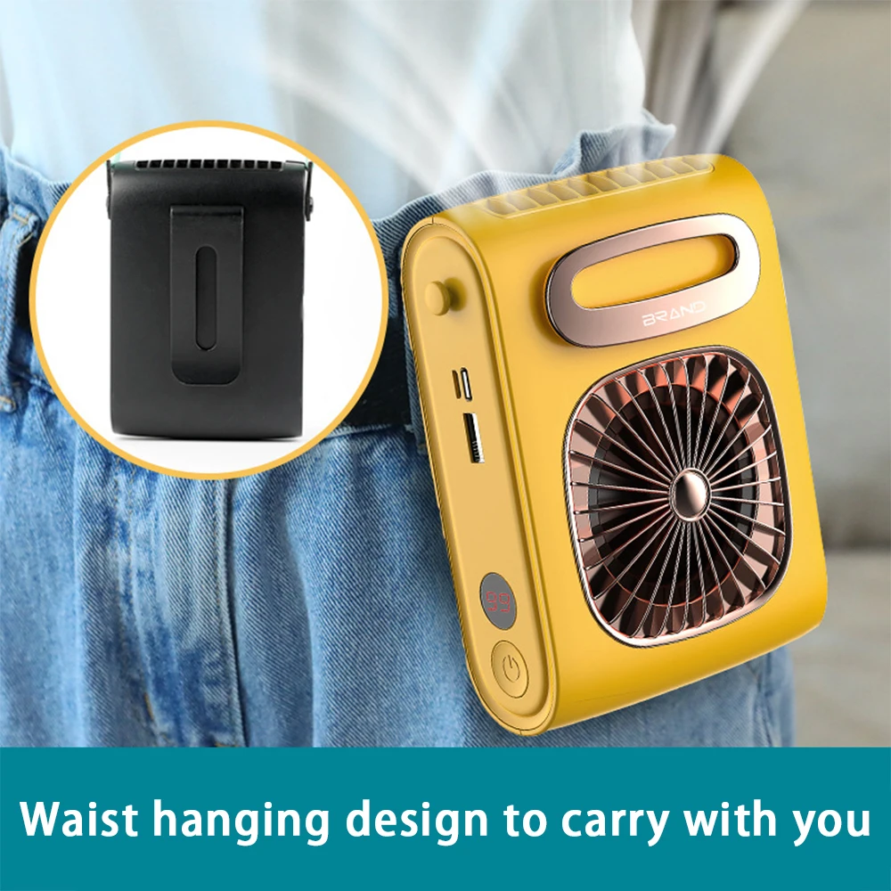 Mini Usb Fan Hanging Waist Hanging Neck Fan Rechargeable Outdoor Portable Handheld Electric Fan 3-speed Wind Chiller
Mini Usb Fan Hanging Waist Hanging Neck Fan Rechargeable Outdoor Portable Handheld Electric Fan 3-speed Wind Chiller