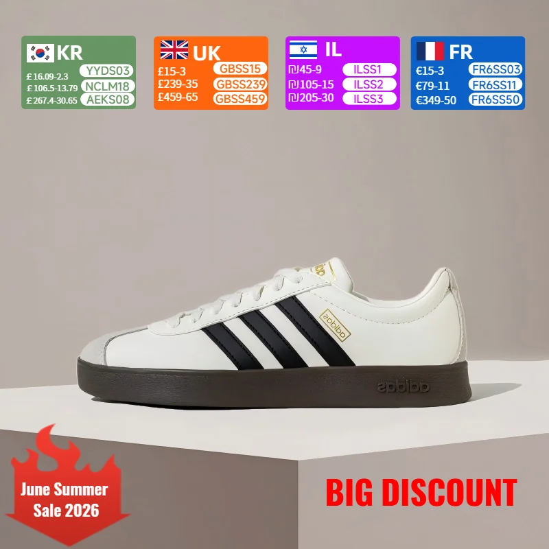 adidas Vl Court Classic Unisex Low-Top Skate Shoes Lightweight, Soft, Slip-Resistant, Durable JQ1501
adidas Vl Court Classic Unisex Low-Top Skate Shoes Lightweight, Soft, Slip-Resistant, Durable JQ1501