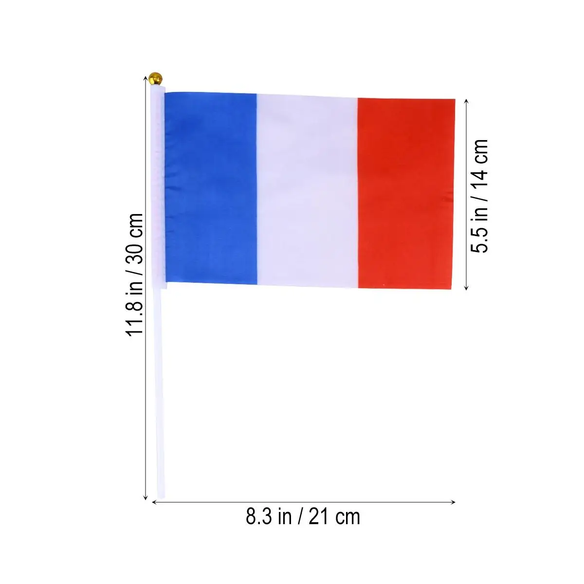 12 Pcs France National Flag Handheld Stick French Decorations Country Flags Small Miniature
12 Pcs France National Flag Handheld Stick French Decorations Country Flags Small Miniature