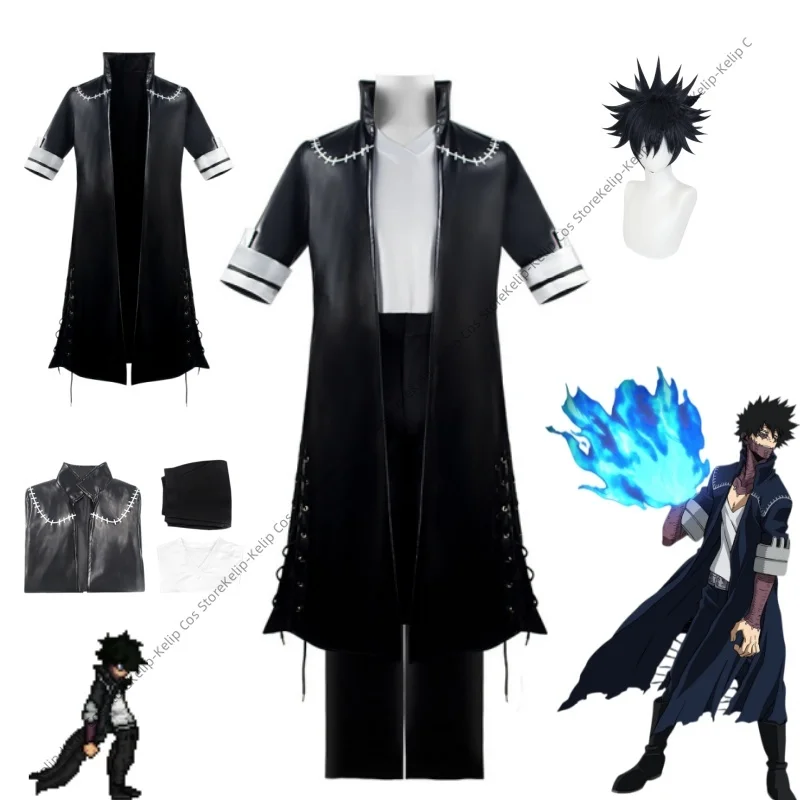 Dabi Cosplay Costumes My Hero League of Villains Todoroki Toya Black Trench Coat Full Set Villain Aesthetic Outfit for Men
Dabi Cosplay Costumes My Hero League of Villains Todoroki Toya Black Trench Coat Full Set Villain Aesthetic Outfit for Men
