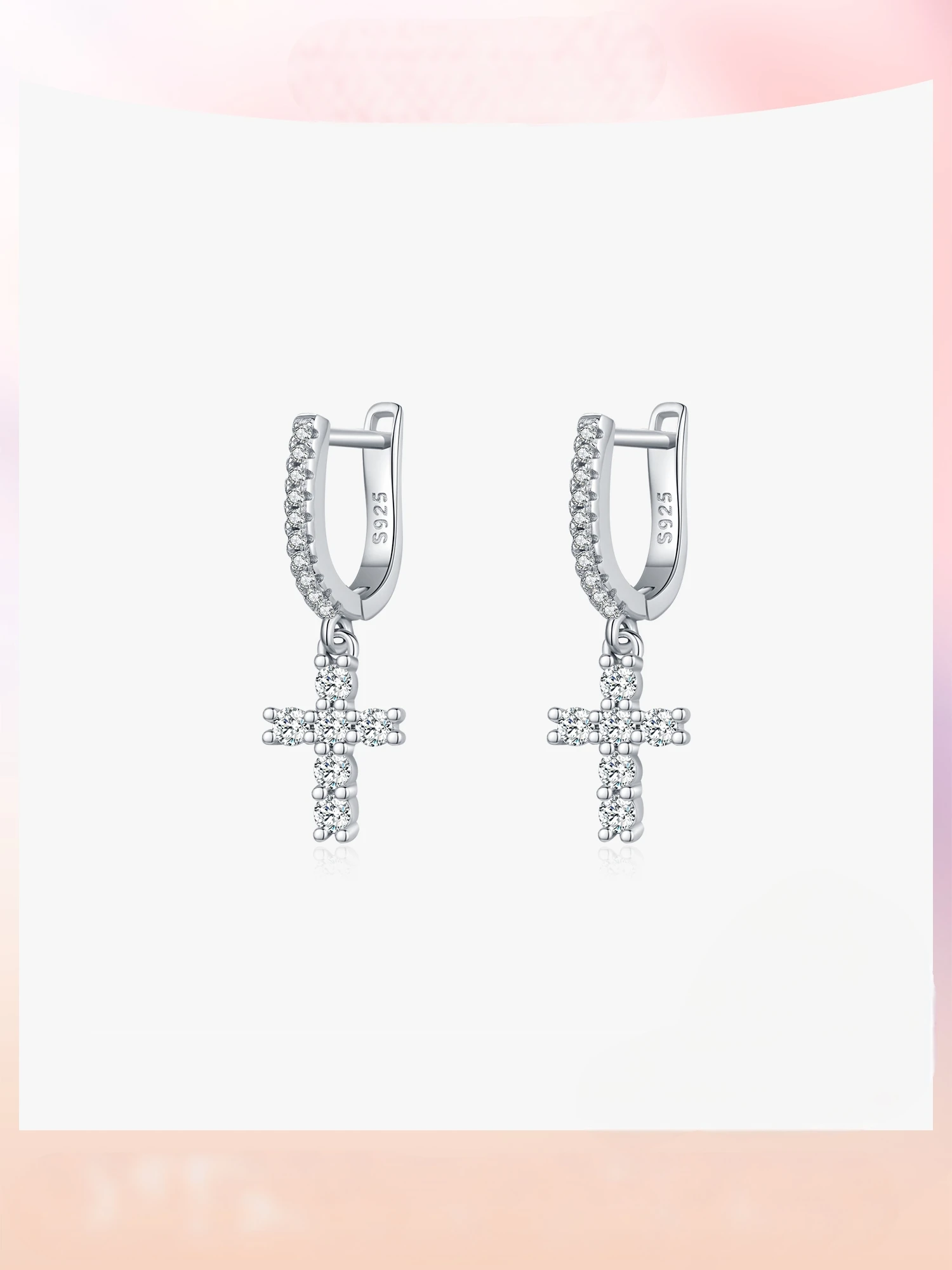 Dawn's Jewel Moissanite S925 Sterling Silver Dazzling Cross Earrings For Women Fashionolwork Clothing Style Easiest Match
Dawn's Jewel Moissanite S925 Sterling Silver Dazzling Cross Earrings For Women Fashionolwork Clothing Style Easiest Match