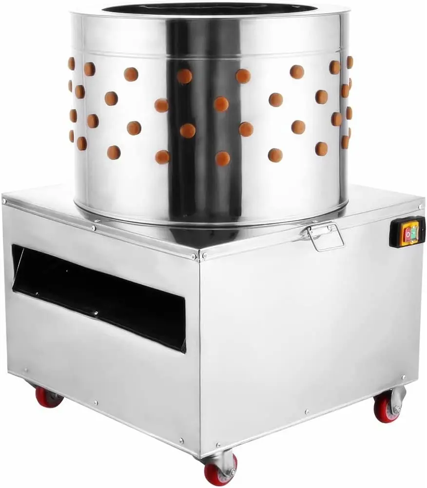 Stainless Steel Chicken Plucker 31.5'' Barrel Diameter De-Feather Remover Poultry Machine 4000W 230R/min 430 Heavy Duty
Stainless Steel Chicken Plucker 31.5'' Barrel Diameter De-Feather Remover Poultry Machine 4000W 230R/min 430 Heavy Duty