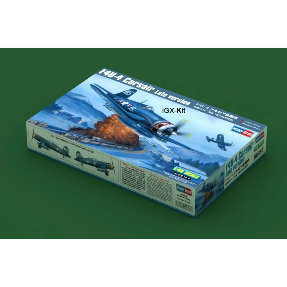 HobbyBoss 80387 1/48 Scale US F4U F4U-4 Corsair Late Fighter Airplane Plane Hobby Plastic Assembly Model Building Kit Toy
HobbyBoss 80387 1/48 Scale US F4U F4U-4 Corsair Late Fighter Airplane Plane Hobby Plastic Assembly Model Building Kit Toy