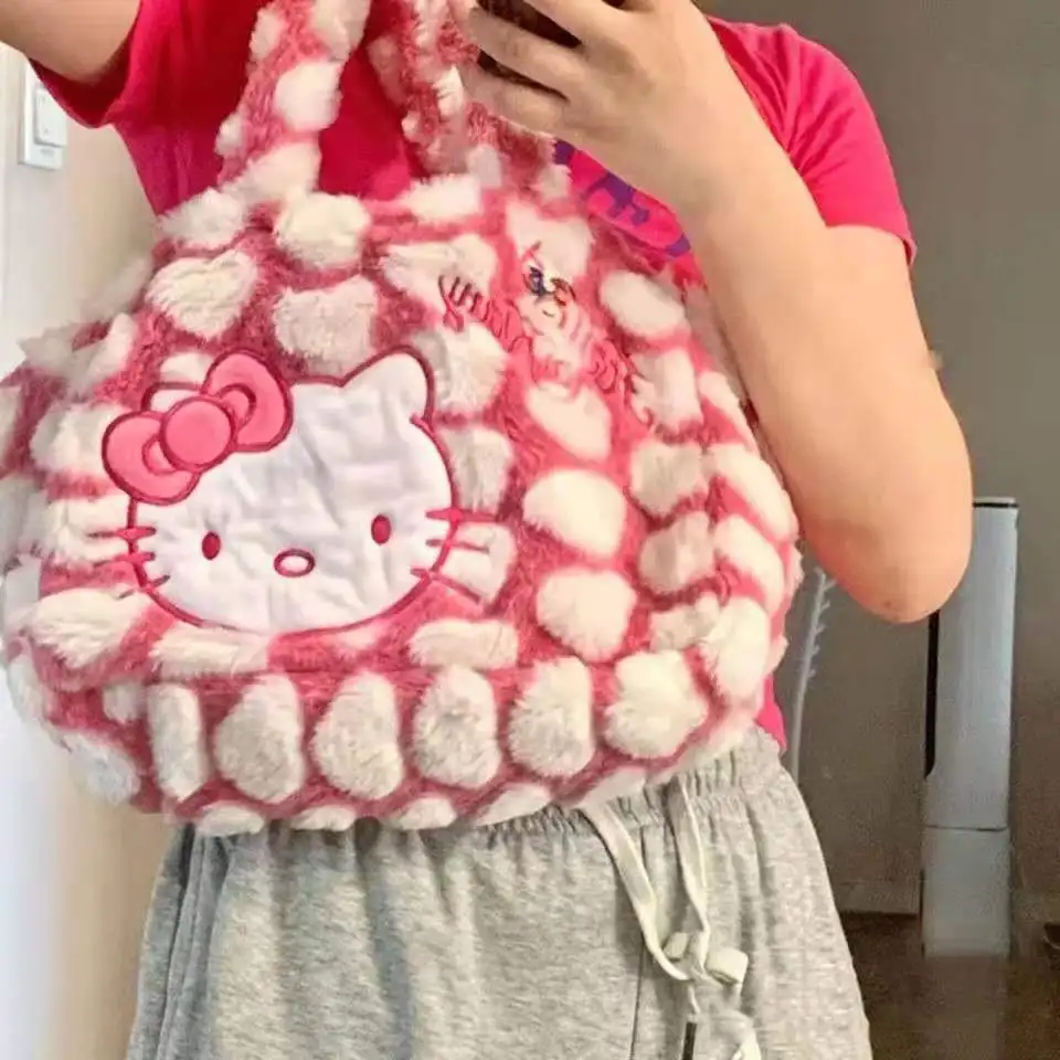 Sanrio милый аниме Hello Kitty Y2k, Плюшевые плечи, рюкзак для женщин, шоппинг Jk Lolita, подарок для девушек
Sanrio милый аниме Hello Kitty Y2k, Плюшевые плечи, рюкзак для женщин, шоппинг Jk Lolita, подарок для девушек