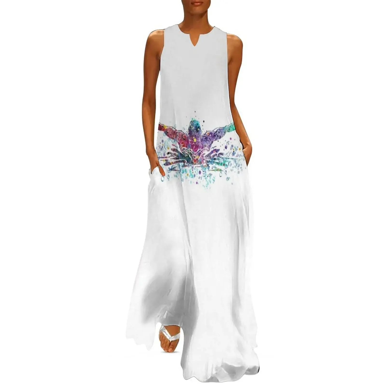 Boy Swimming Butterfly Stroke Watercolor Sport Gift Long Dress dress women summer women's elegant loose dresses Dress
Boy Swimming Butterfly Stroke Watercolor Sport Gift Long Dress dress women summer women's elegant loose dresses Dress