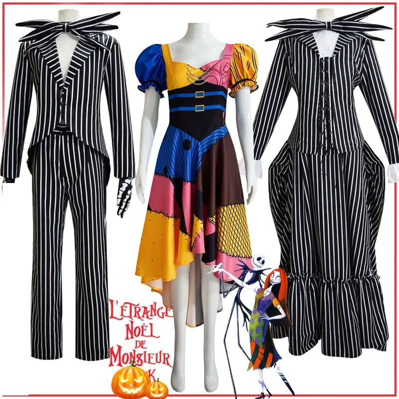 New Role Playing Jack Cosplay Skellington Children's Clothing Fantasia Jacket Pants Set Halloween Carnival Party Makeup Set
New Role Playing Jack Cosplay Skellington Children's Clothing Fantasia Jacket Pants Set Halloween Carnival Party Makeup Set