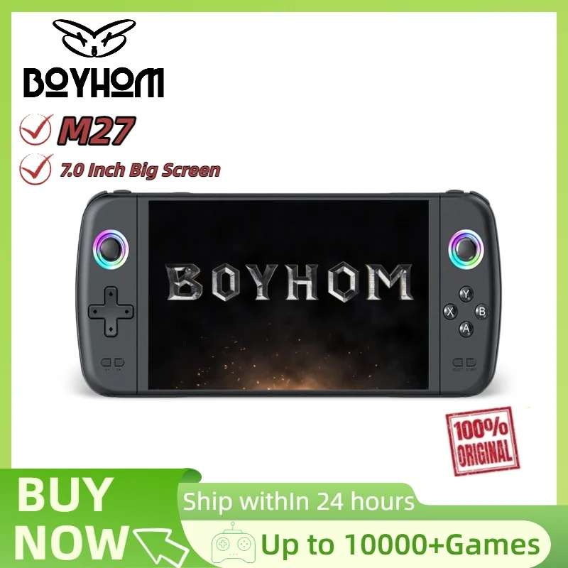 7 Inch IPS Screen NEW M27 Handheld Game Console Emuelec System Joystick RGB Lightning Retro Video Game Consola Player Gift
7 Inch IPS Screen NEW M27 Handheld Game Console Emuelec System Joystick RGB Lightning Retro Video Game Consola Player Gift