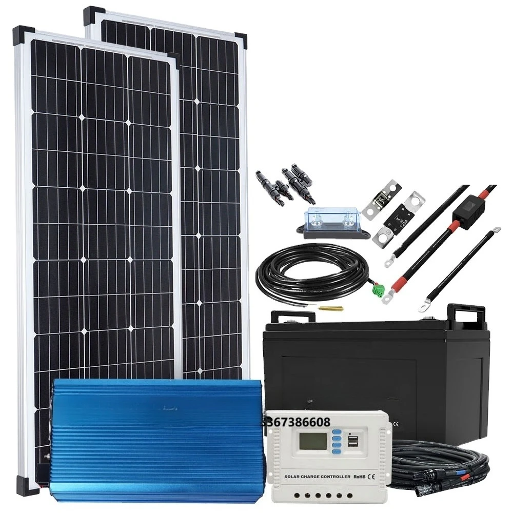 Off-grid Solar System Solution Monocrystalline Solar Panel Branch Socket PWM Controller AGM Battery Pure Sine Wave Inverter
Off-grid Solar System Solution Monocrystalline Solar Panel Branch Socket PWM Controller AGM Battery Pure Sine Wave Inverter