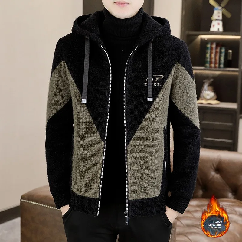 Autumn Winter Men's Woolen Jaet Thiened Casual Hat Design Zipper Closure Faion Urban Sle Polyester Nylon Material
Autumn Winter Men's Woolen Jaet Thiened Casual Hat Design Zipper Closure Faion Urban Sle Polyester Nylon Material