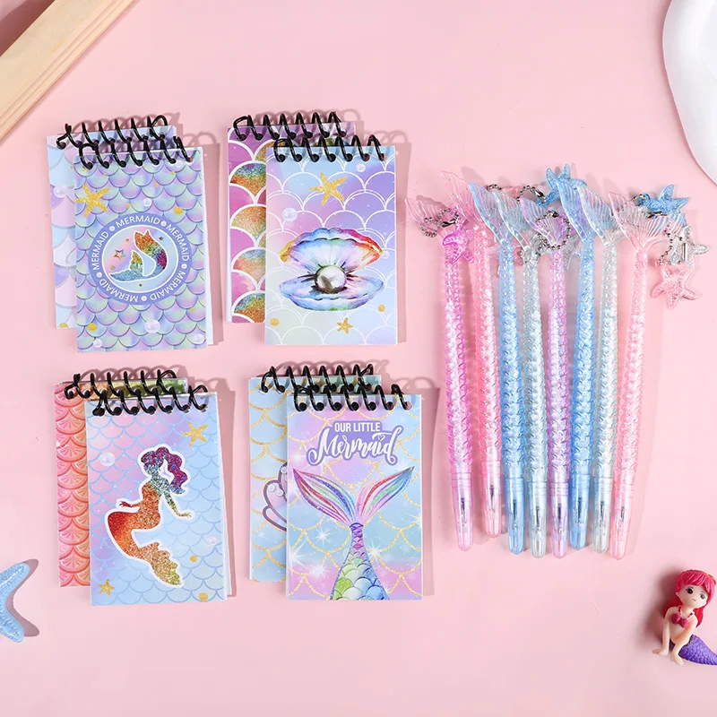 8/12set Mermaid Themed Stationery Set Mermaid Prints Notebooks Spiral Ballpoint Pens Kids Party Favors Classroom Student Gifts
8/12set Mermaid Themed Stationery Set Mermaid Prints Notebooks Spiral Ballpoint Pens Kids Party Favors Classroom Student Gifts