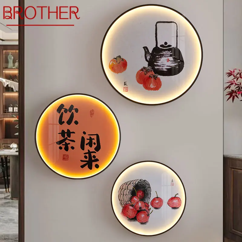 BROTHER Modern Picture Wall Lamp LED Chinese Creative Circular Mural Sconce Light For Home Living Room Study Corridor Decor
BROTHER Modern Picture Wall Lamp LED Chinese Creative Circular Mural Sconce Light For Home Living Room Study Corridor Decor