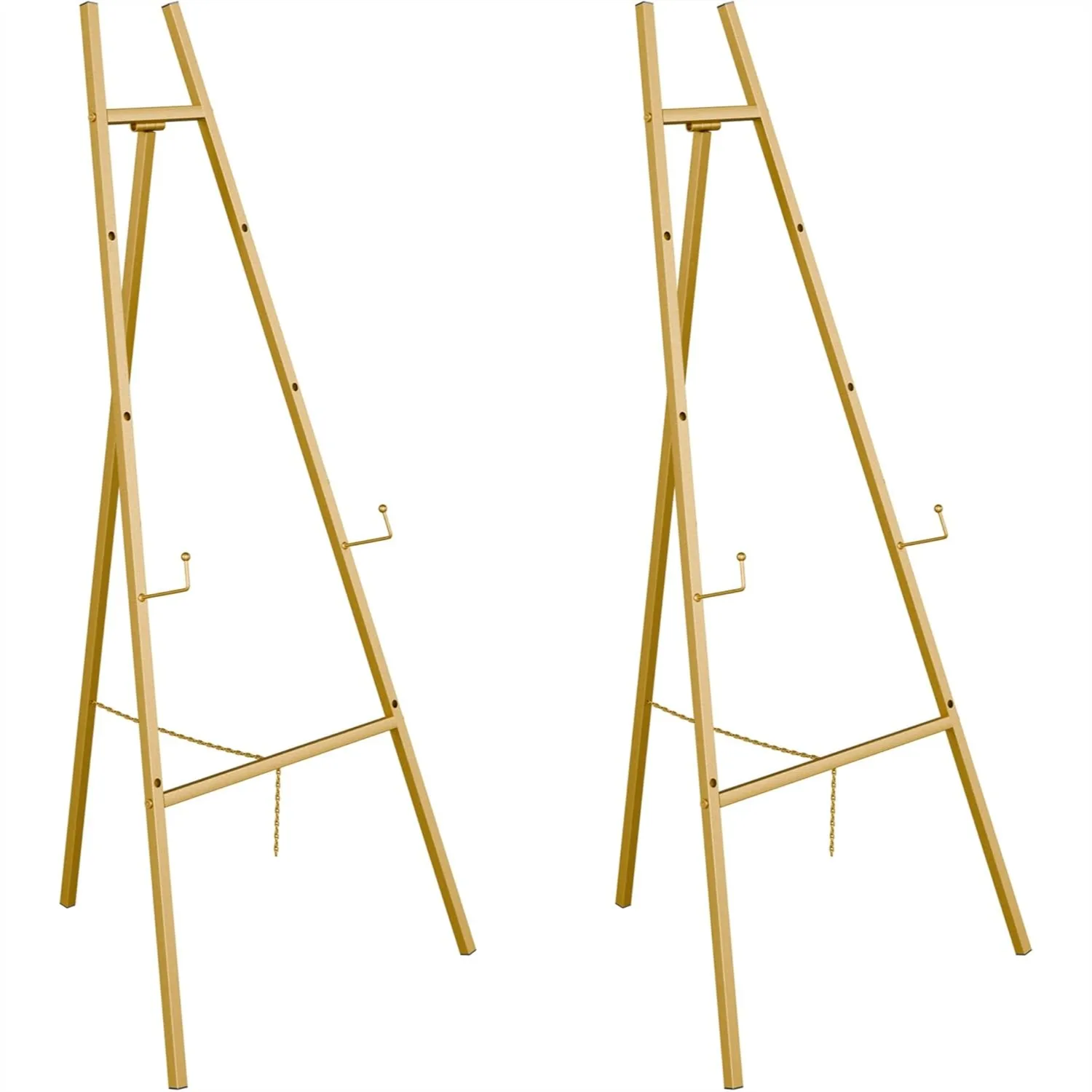 Gold Easel Stand for Sign, Heavy Duty 4-Tier Adjustable Art Easel for Painting, Wedding Display
Gold Easel Stand for Sign, Heavy Duty 4-Tier Adjustable Art Easel for Painting, Wedding Display