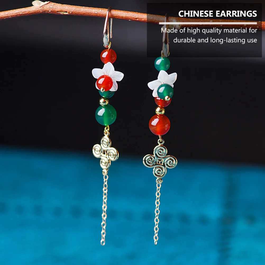Asymmetrical Earrings Exquisite Elegant Eardrop Dangle Chinese Style Long Vintage
Asymmetrical Earrings Exquisite Elegant Eardrop Dangle Chinese Style Long Vintage