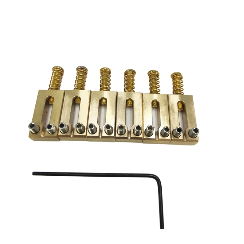Electric Guitar Bridge Saddles Brass 10.5MM Tremolo Parts Electric Guitar Bridge String Saddle Guitar Parts-ABAF
Electric Guitar Bridge Saddles Brass 10.5MM Tremolo Parts Electric Guitar Bridge String Saddle Guitar Parts-ABAF