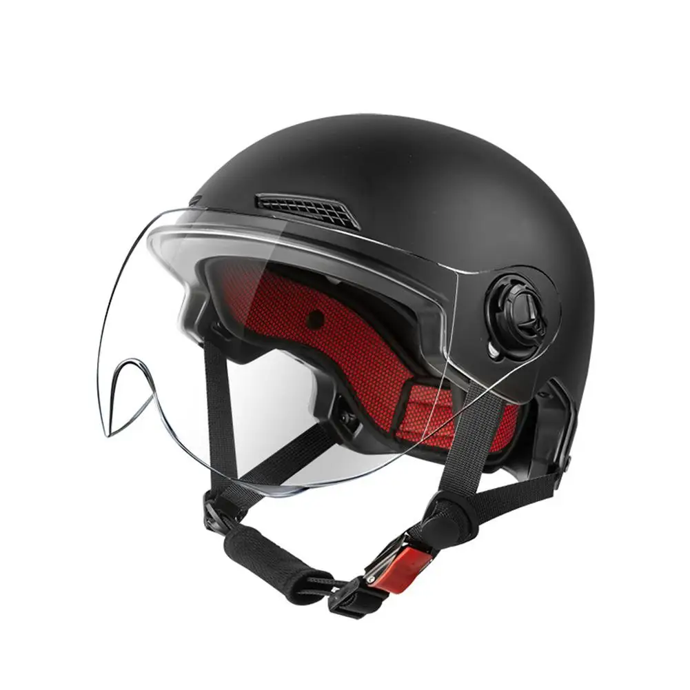 Motorcycle Half Helmet For Men Women Quick Release Buckle Open Face Sun Visor Lens Helmet Protective Gear Drop Shipping
Motorcycle Half Helmet For Men Women Quick Release Buckle Open Face Sun Visor Lens Helmet Protective Gear Drop Shipping