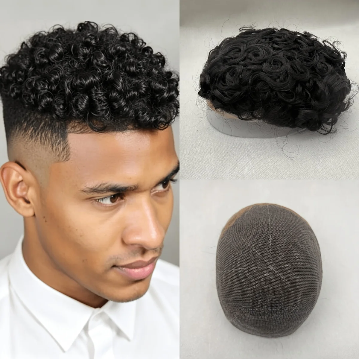 Men's Real Hair Wig Replacement System with Swiss Lace Base - Afro Curly/Kinky Hair Suitable for African, Natural Black Wig for
Men's Real Hair Wig Replacement System with Swiss Lace Base - Afro Curly/Kinky Hair Suitable for African, Natural Black Wig for