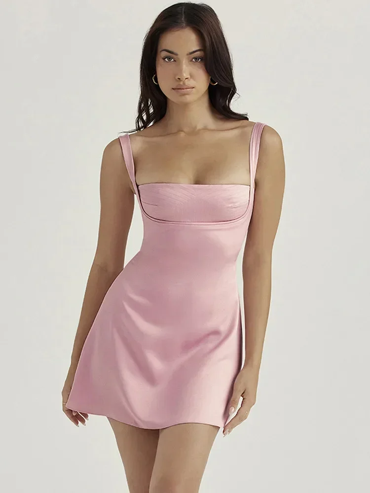 Leosoxs Satin Spaghetti Strap Sexy Mini Dress for Women 2024 Autumn Sleeveless Backless Hollow Out Bodycon Party Short Dresses
Leosoxs Satin Spaghetti Strap Sexy Mini Dress for Women 2024 Autumn Sleeveless Backless Hollow Out Bodycon Party Short Dresses