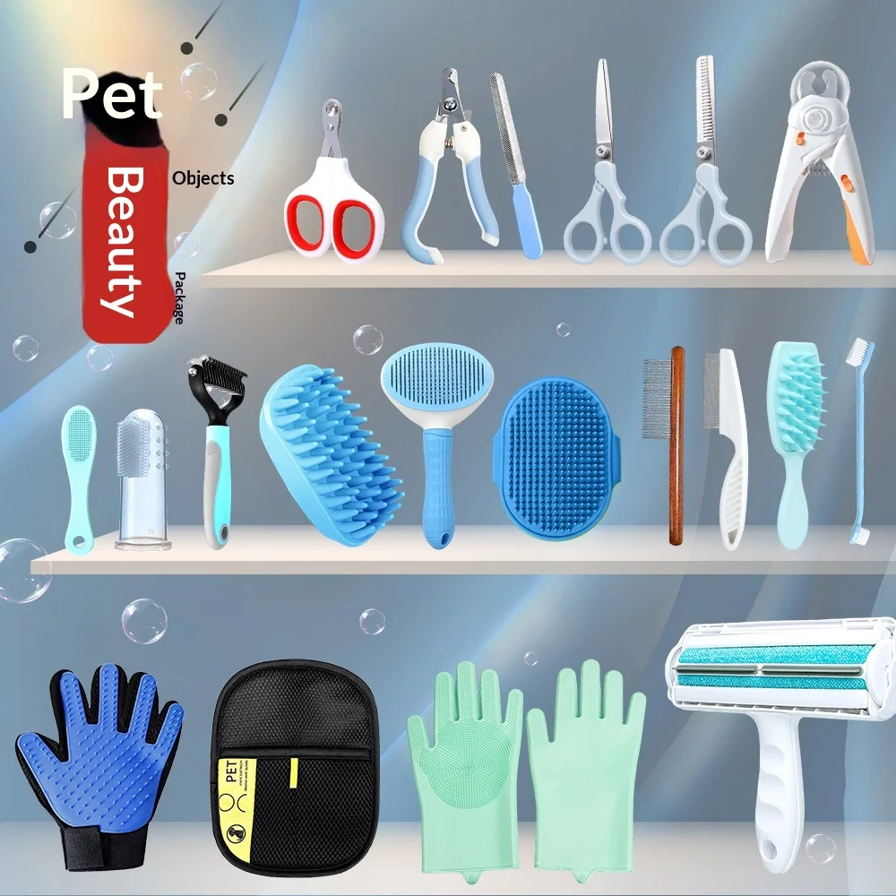 Pet Grooming Kit with Dematting Comb, Deshedding Brush, Scissors, Nail Clippers, Professional Cat Dog Grooming Set for cat
Pet Grooming Kit with Dematting Comb, Deshedding Brush, Scissors, Nail Clippers, Professional Cat Dog Grooming Set for cat