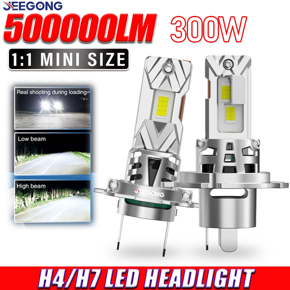 H4 9003 HB2 LED Headlights Bulb Ampoule Led H7 500000LM 300W Super Bright CANBUS Error Free Wireless Plug And Play
H4 9003 HB2 LED Headlights Bulb Ampoule Led H7 500000LM 300W Super Bright CANBUS Error Free Wireless Plug And Play