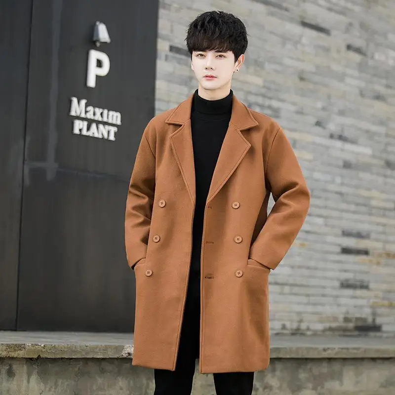 Men's Woolen Coat Autumn Winter New Style Handsome Mid-Length Korean Version Trendy Warm Knee-Length Windbreaker Casual ...
Men's Woolen Coat Autumn Winter New Style Handsome Mid-Length Korean Version Trendy Warm Knee-Length Windbreaker Casual ...