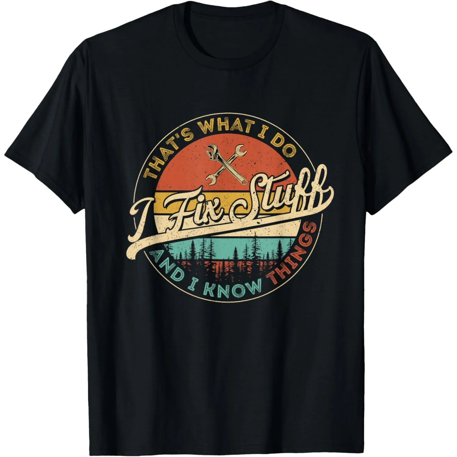 Fix Stuff Mechanic Graphic Tee Vintage Retro Style Short Sleeve T-Shirt for Men
Fix Stuff Mechanic Graphic Tee Vintage Retro Style Short Sleeve T-Shirt for Men