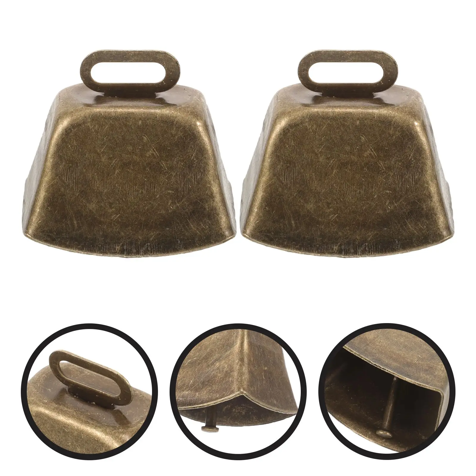 6 Pcs Vintage Bells Cowbell Metal for Crafts Pendant Grazing Small Hanging Ornament
6 Pcs Vintage Bells Cowbell Metal for Crafts Pendant Grazing Small Hanging Ornament