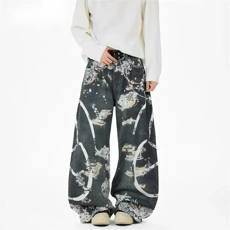 Lace Print Design Men's Jeans American Style Loose Fit Unisex Straight Leg Denim Long Pants 2026 New Casual Trousers 9XZ4K1
Lace Print Design Men's Jeans American Style Loose Fit Unisex Straight Leg Denim Long Pants 2026 New Casual Trousers 9XZ4K1
