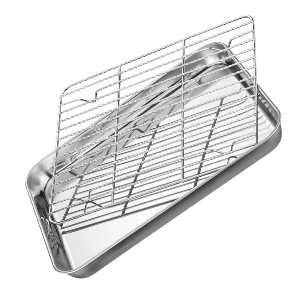 Stainless Steel Tray Barbecue Plate Leakproof Rice Steaming Food Bread Multipurpose Rustproof Square Nonslip Storage Pan
Stainless Steel Tray Barbecue Plate Leakproof Rice Steaming Food Bread Multipurpose Rustproof Square Nonslip Storage Pan