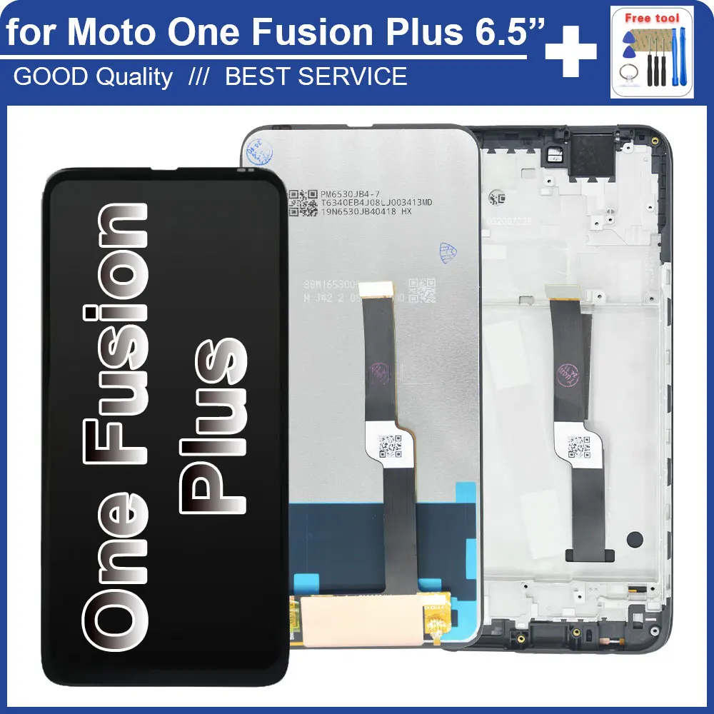 6.5'' LCD for Motorola Moto One Fusion Plus XT2067 LCD Display Touch Screen Digitizer for Moto One Fusion Plus LCD Replacement
6.5'' LCD for Motorola Moto One Fusion Plus XT2067 LCD Display Touch Screen Digitizer for Moto One Fusion Plus LCD Replacement