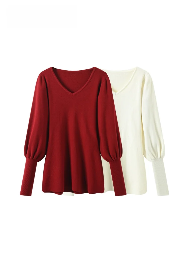 plus Size Women's V-Ne Long Sve Knitwear Loose Fit Autumn Winter Faion Slimming Sle Korean Waist-Cinching Design
plus Size Women's V-Ne Long Sve Knitwear Loose Fit Autumn Winter Faion Slimming Sle Korean Waist-Cinching Design