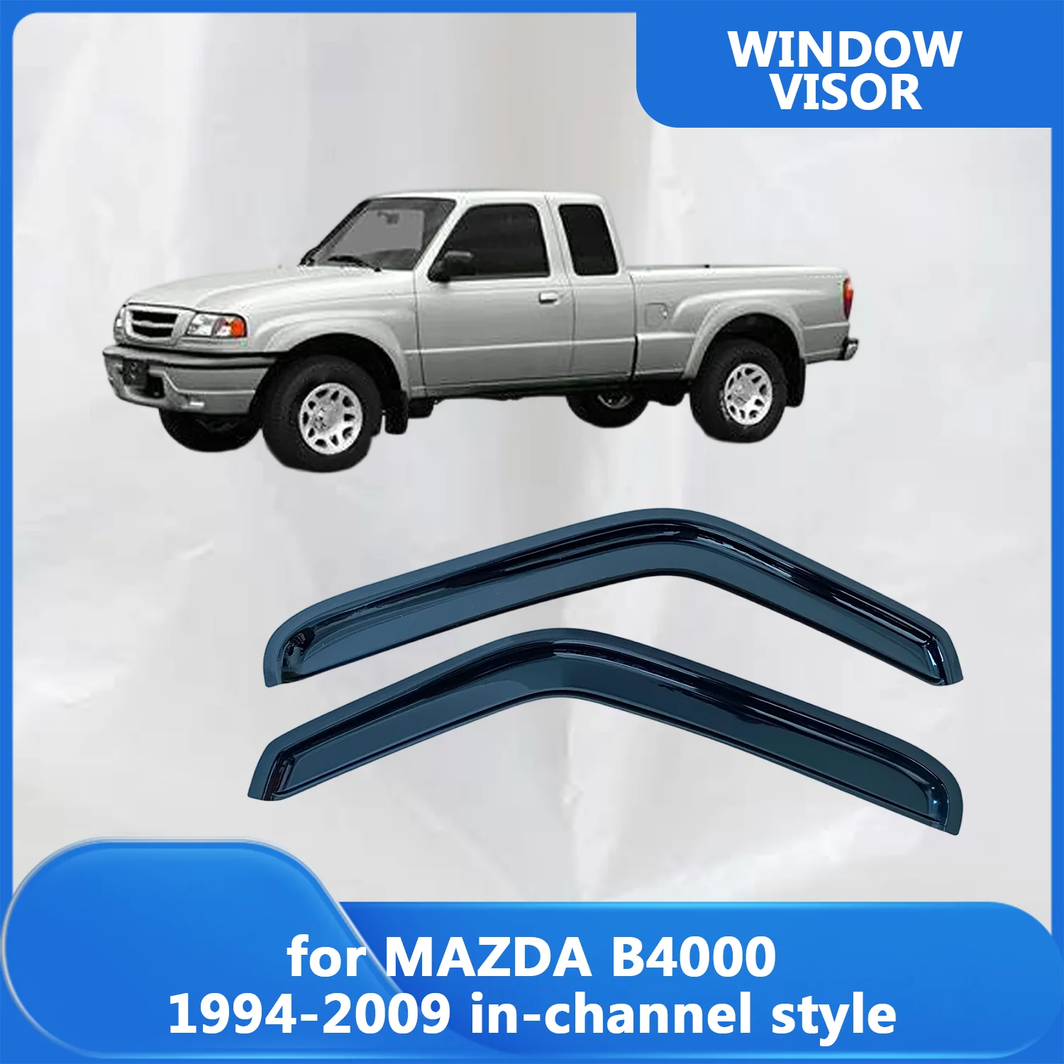 Window Visor for MAZDA B4000 1994-2009 In-Channel style Rain Guard Side Vent Deflector Inside
Window Visor for MAZDA B4000 1994-2009 In-Channel style Rain Guard Side Vent Deflector Inside
