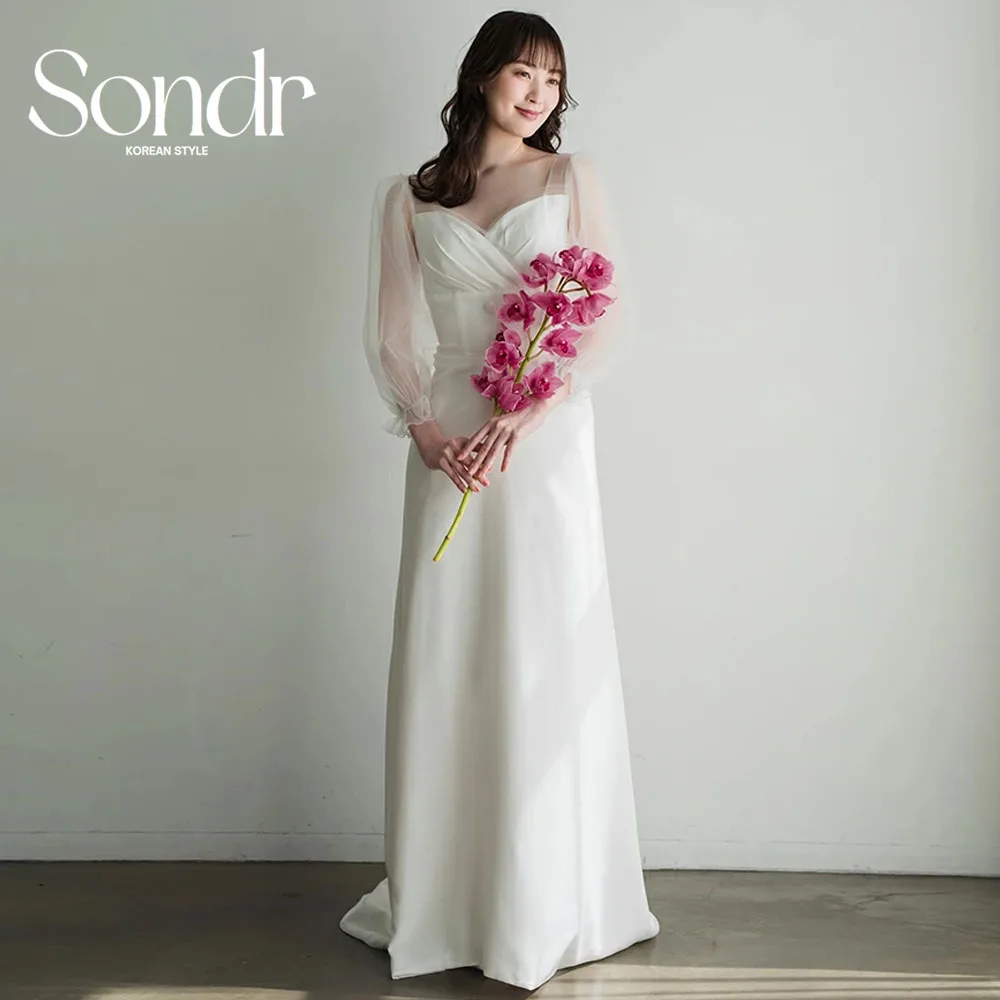 Sondr Simple Wedding Dresses Women Wedding Anniversary Photo Shoot Gown Customized Japanese Puff Sleeves Party Gown with Button
Sondr Simple Wedding Dresses Women Wedding Anniversary Photo Shoot Gown Customized Japanese Puff Sleeves Party Gown with Button