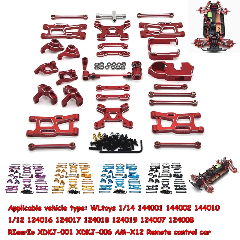 WLtoys RIaarIo 1/14 1/12 RC Remote Control Car Parts Metal Upgrade Modified Kit with Silver Edge
WLtoys RIaarIo 1/14 1/12 RC Remote Control Car Parts Metal Upgrade Modified Kit with Silver Edge