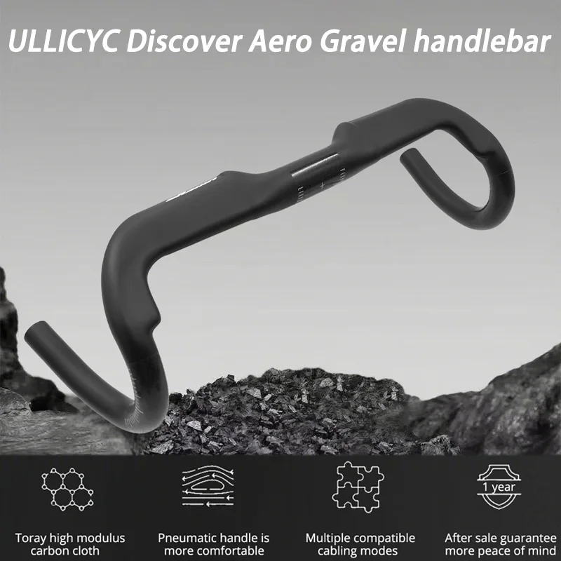 ULLICYC 230g Ultra-Light Full Internal Cable Routing 31.8mm Drop Bar,340-400mm,Carbon Road Gravel Bicycle Handlebars,Cyclocross
ULLICYC 230g Ultra-Light Full Internal Cable Routing 31.8mm Drop Bar,340-400mm,Carbon Road Gravel Bicycle Handlebars,Cyclocross