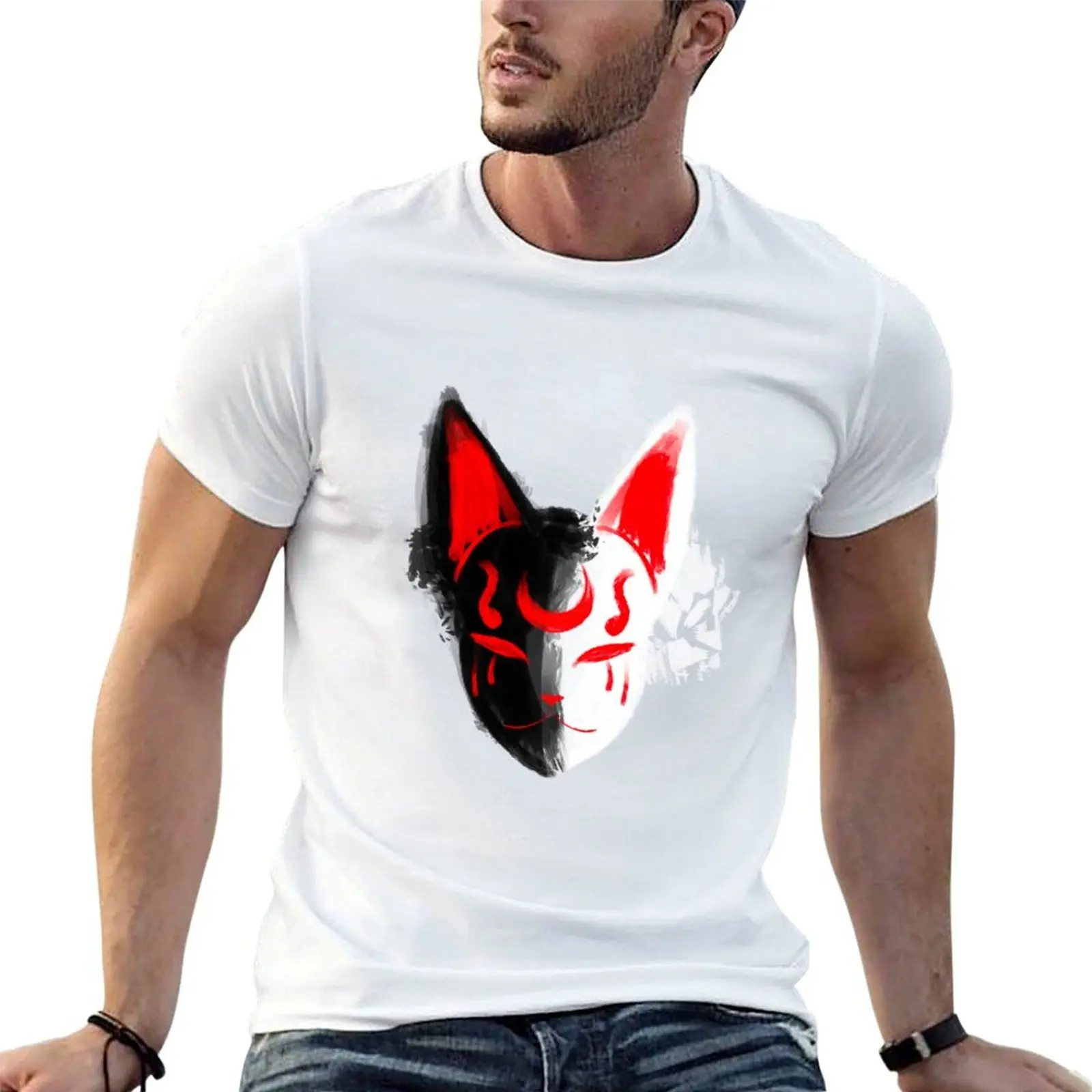 Kitsune Fox Mask Painting T-Shirt man t shirts for men t shirt man plain t shirt men 100% cotton luxury brand T-shirt
Kitsune Fox Mask Painting T-Shirt man t shirts for men t shirt man plain t shirt men 100% cotton luxury brand T-shirt