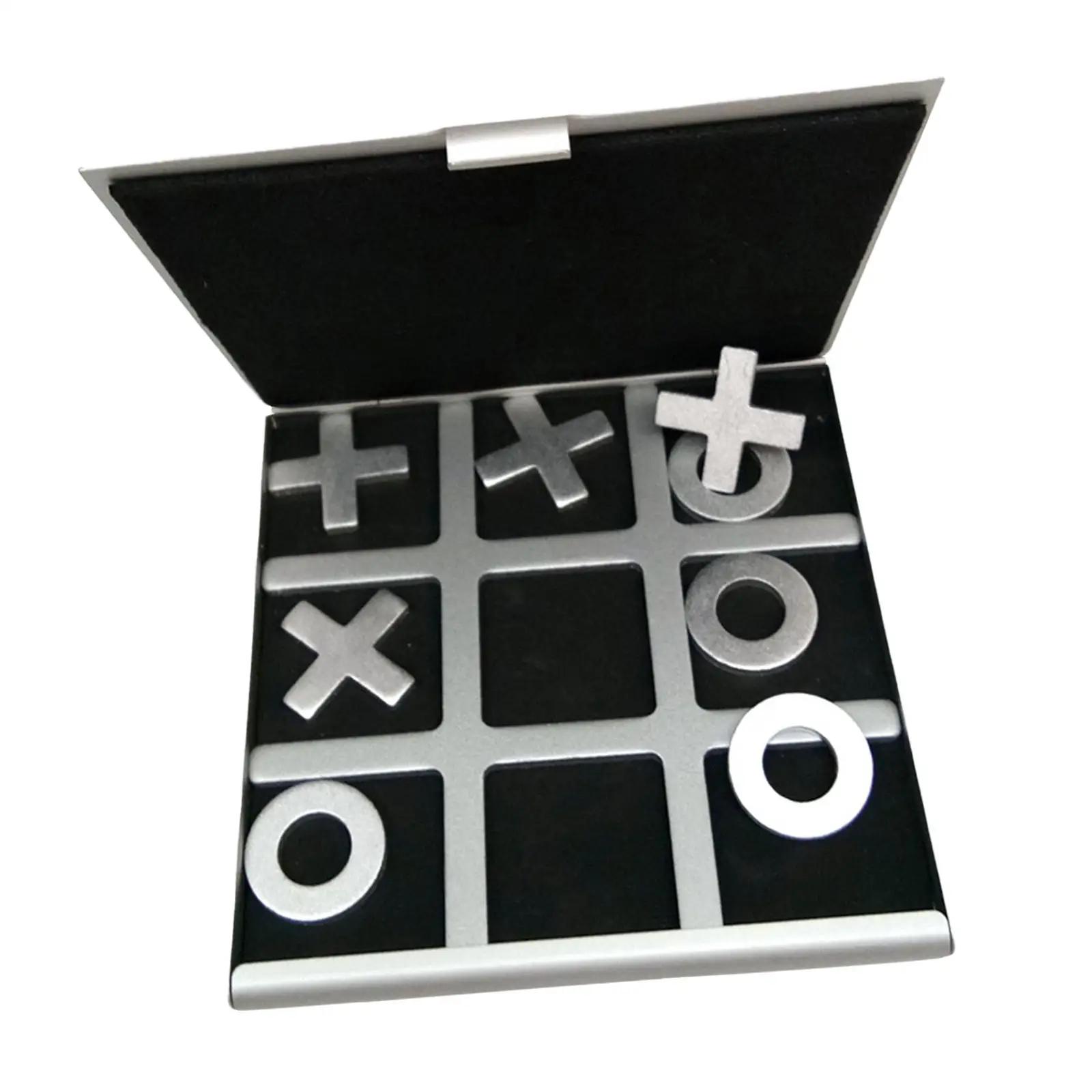 Tic Tac Toe XO Chess Mini Game Aluminum Educational Board Game Portable Puzzle for Family Kids
Tic Tac Toe XO Chess Mini Game Aluminum Educational Board Game Portable Puzzle for Family Kids